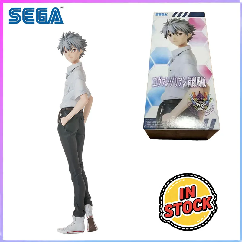 

SEGA In Stock High Premium Figure Nagisa Kaworu Seifuku ver Evangelion Shin Gekijouban Anime Character Premium Paint Toy Kawaii
