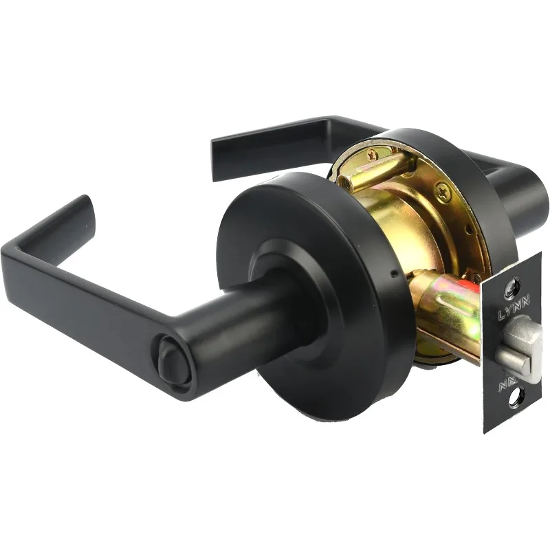 Commercial Door Lever Lock -e,Cylindrical Lever Lock, Non-Handed Grade 2 Door Handle, Entrance/Keylock