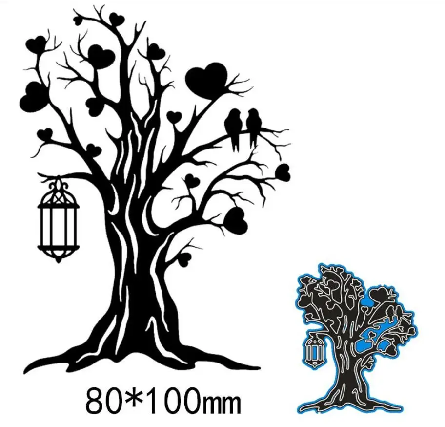 Tree houses Metal Cutting Dies Cut Mold Decoration Scrapbook Paper Craft Knife Mould Blade Punch Embossing Stencils