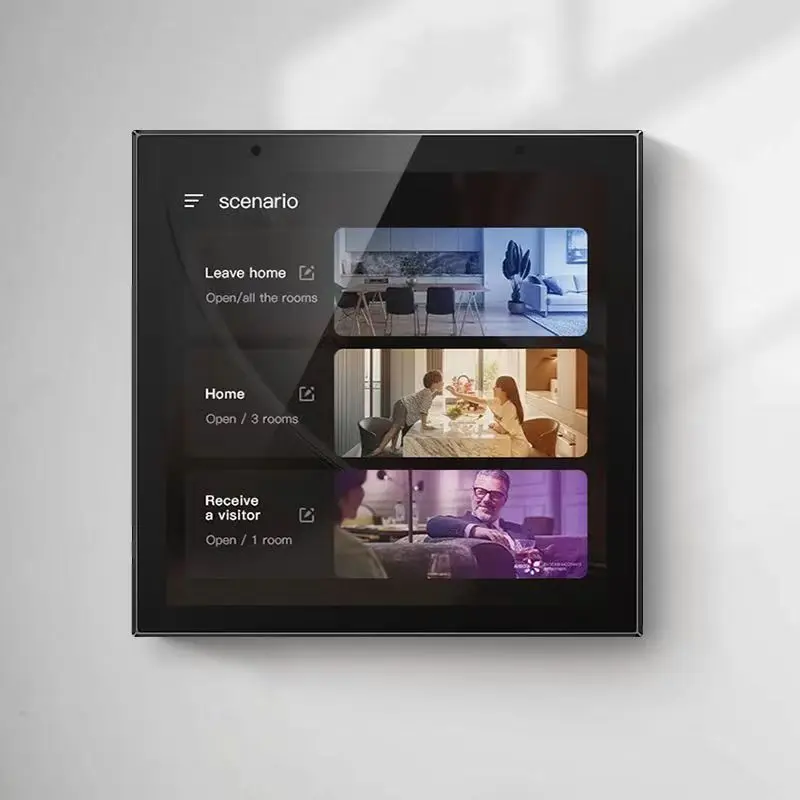 Golden Security 4" Touch Screen 2 Way Ceiling Speakers Tuya Gateway Central Control Panel For Smart Home Device