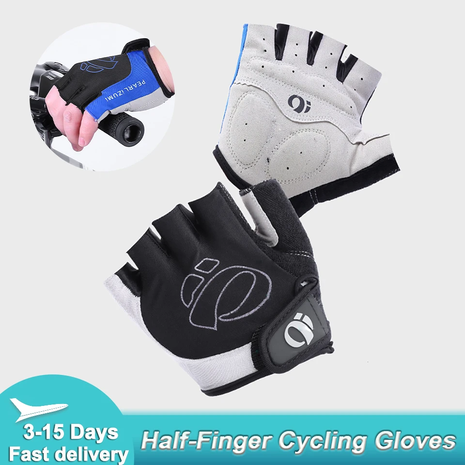 Atmungsaktive Fahrradhandschuhe, professionelle Halbfinger, rutschfest, stoßdämpfend, gepolsterte Handfläche, Fahrradsport, Fitnessstudio, Training, Fahrradausrüstung