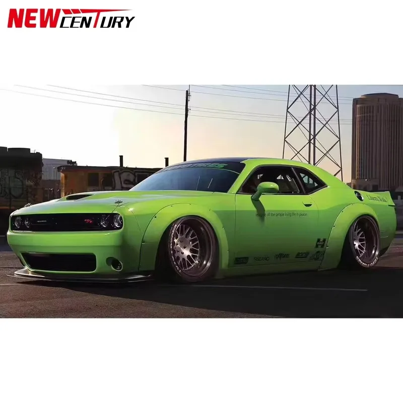 Suitable for the Dodge Challenger to Modify the Wide Body Kit with Resin Fiber Wide Body Wheel Eyebrows and Tail wings