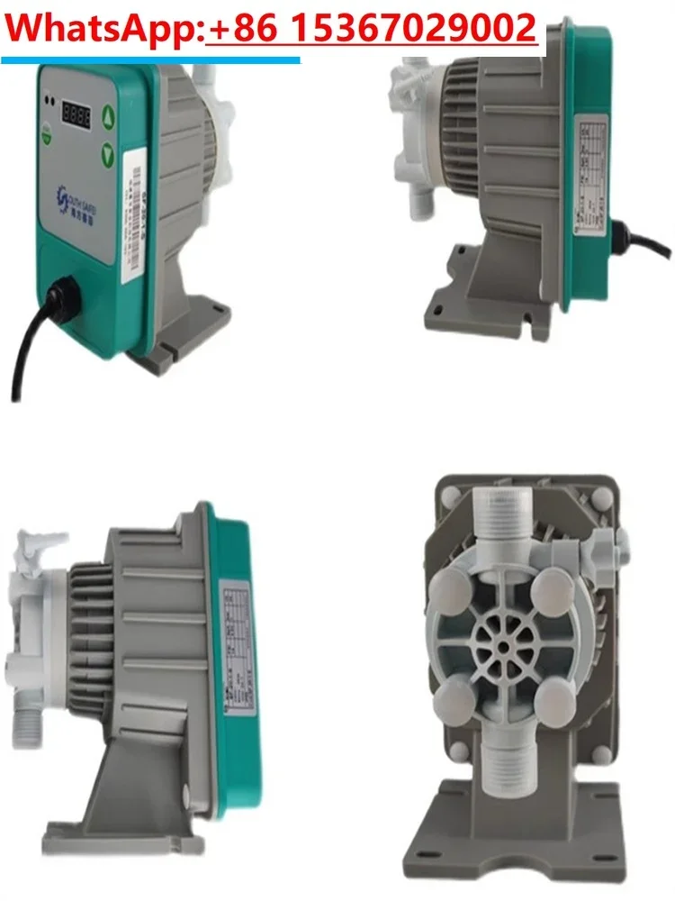 Electromagnetic diaphragm dosing flow adjustable acid and alkali resistant automatic dosing device