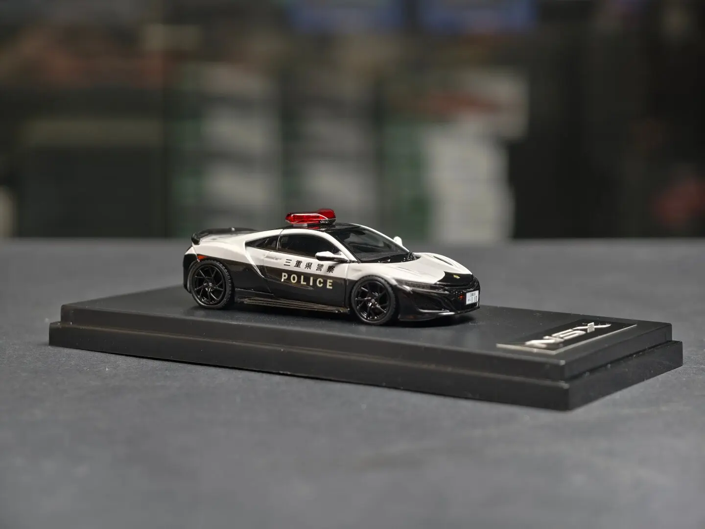 Diecast LCD 1:64 Scale Honda NSX Police Alloy Car Model
