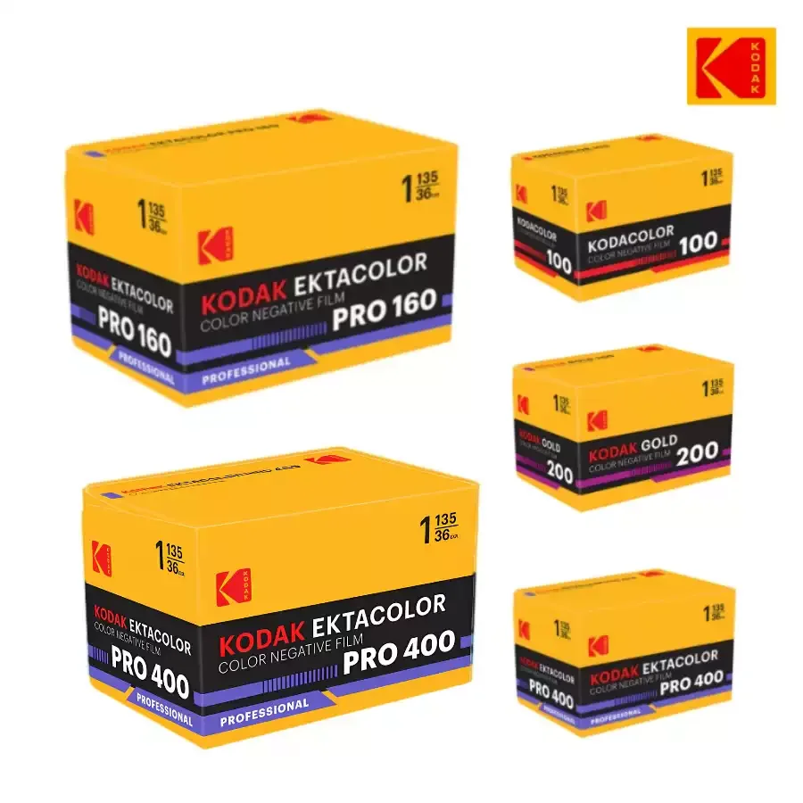 Película a color KODAK de 35 mm, 36 exposiciones por rollo, ColorPlus 200/UltraMax 400/Gold 200, compatible con 1/3/5 rollos para cámaras de película M35/H35
