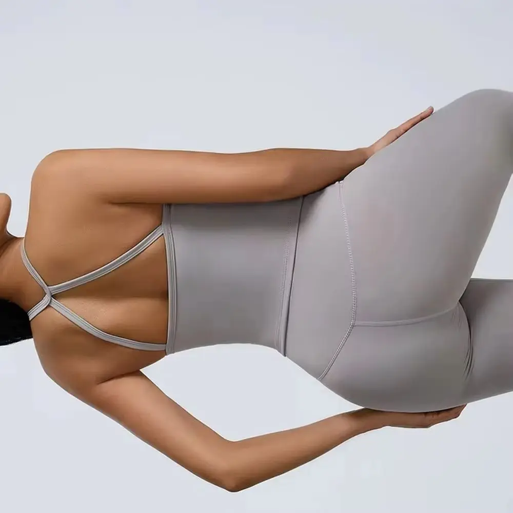 Yoga Women Bra Top Sexy Tight Sports  Gym Workout Push Up Bra Bra Fitness Women's Underwear Chest Pad Removable Anti-shake Bra
