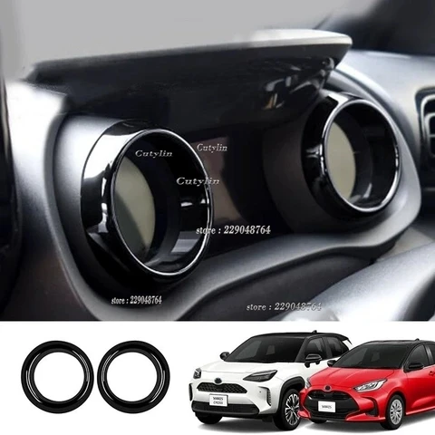 Для Toyota Yaris Cross 2020 2021 2022 2023, черные автомобильные аксессуары из АБС-пластика, украшение переключателя окна, накладка на рамку рулевого колеса
