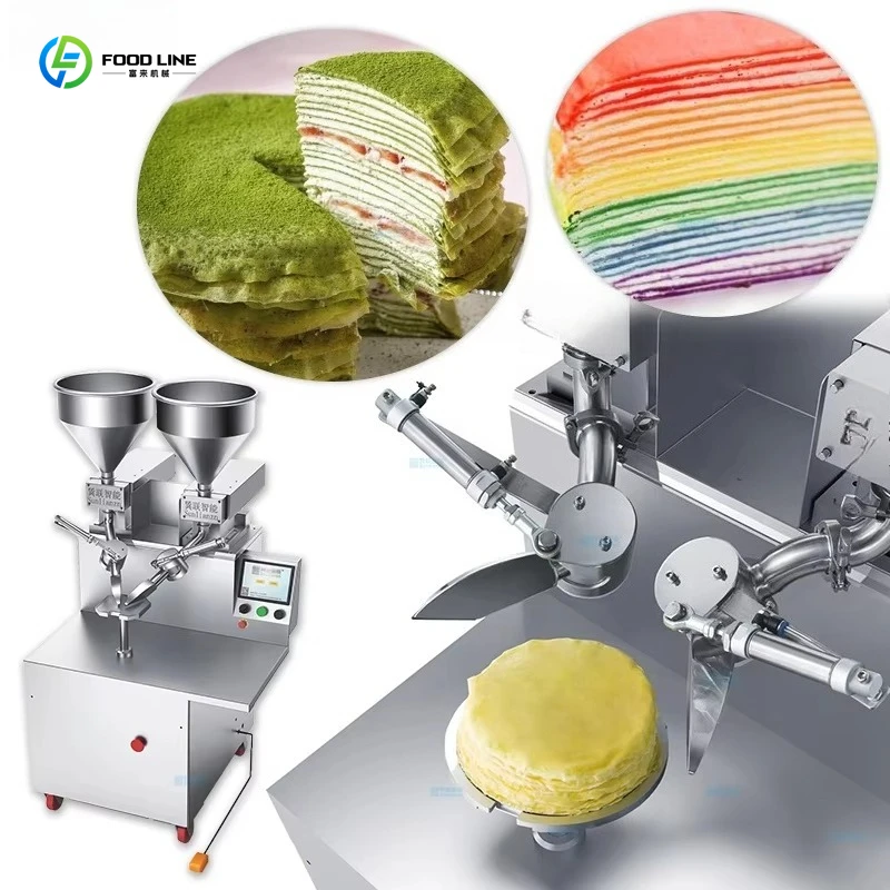 Customized Automatic Cake Frosting Machine Production Line One Person Operation Equipment