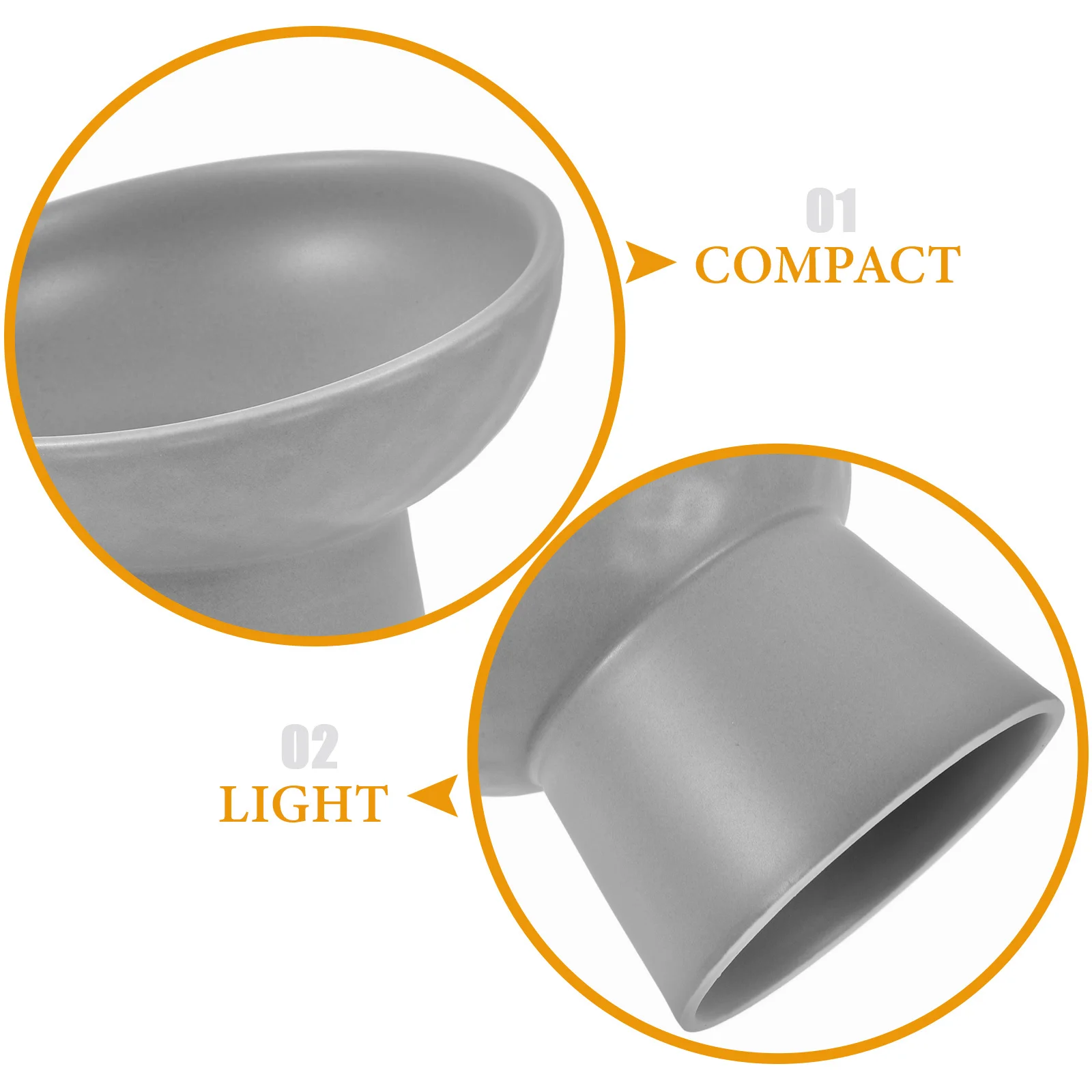 

Ceramic Pet For Cats Elevated Cat Food Bowl Non-Slip Wear-Resistant Kitten Bowl Microwave Safe Dishwasher Safe Compact