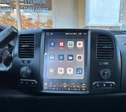 Carplay Android 13 For Chevrolet Silverado GMC Sierra 2007-2013 Tesla Style Car Radio GPS Navigation Multimedia Player Head Unit
