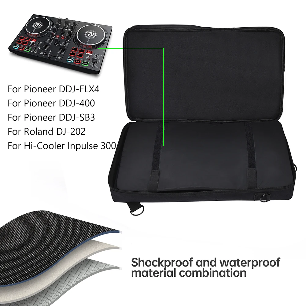 NEW Carrying Case for Pioneer DDJ-400 DDJ-FLX4/Roland DJ-202 Audio DJ Console Mixer Protector DJ Controller DJ Disc Player Case