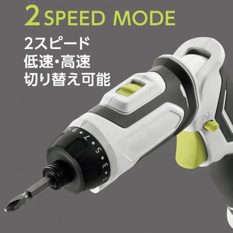 Folding Electric Screwdriver High Torque Portable Drill with Metal Gear for Home Use