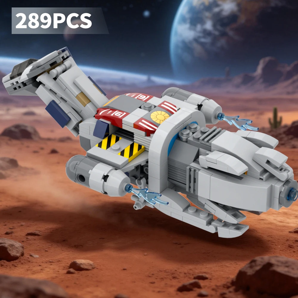 

289PCS Space Fighter Building Blocks Set – Sci-Fi Spaceship Bricks Model for Kids Birthday Gift & Desk Display