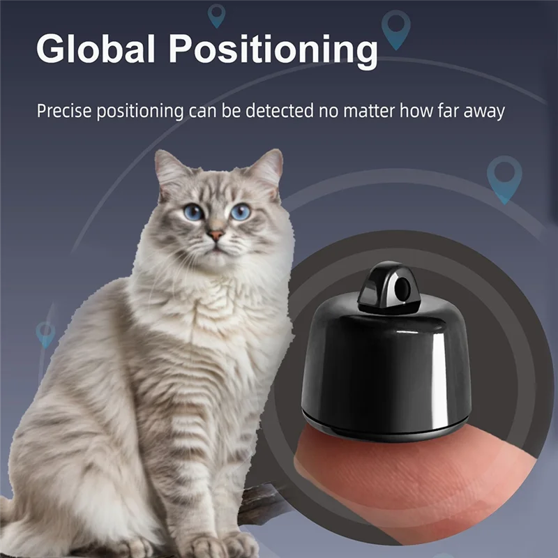 ABKN-GPS устройство слежения для собак, кошек, мини-локатор для Android и IOS, легкий трекер для домашних животных