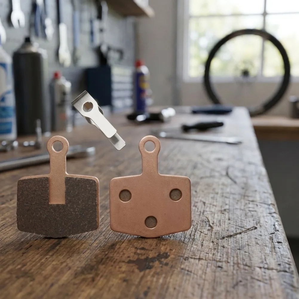 Metal Brake Pads Set 4 Pieces for SRAM For Elixir and DB Series Including E-Bikes and Electric Scooter Applications