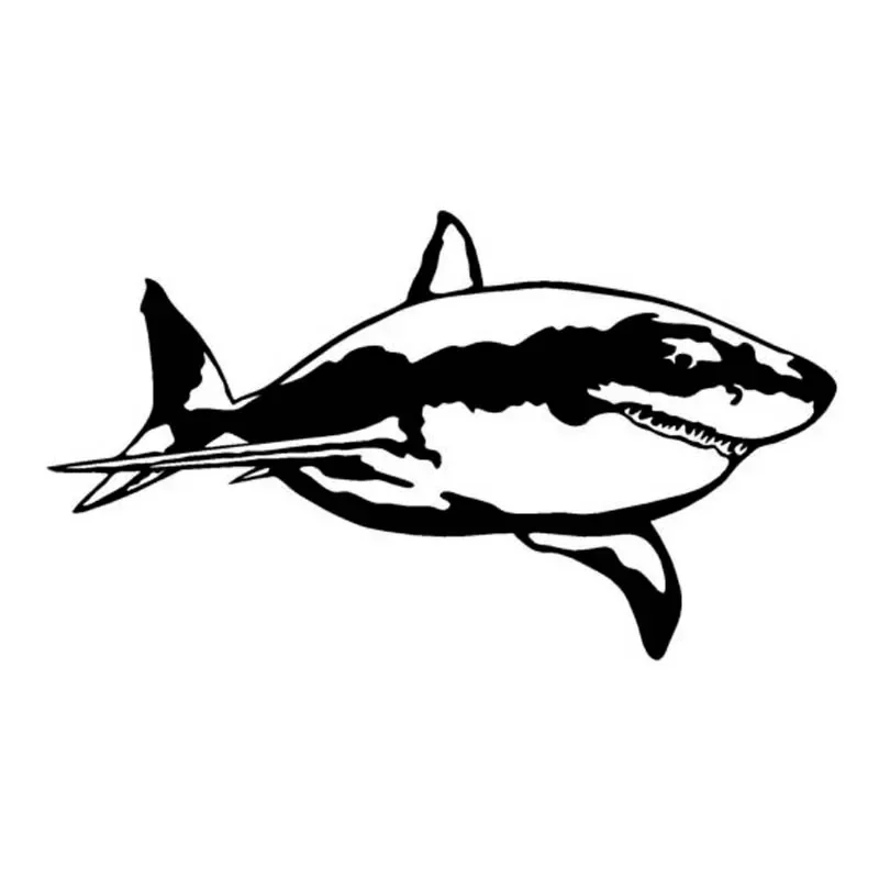 Shark Pattern Exterior Parts Custom Stickers Car Accessories Products Decoration Stylish, Motorcycle Sticker Decals Car PVC