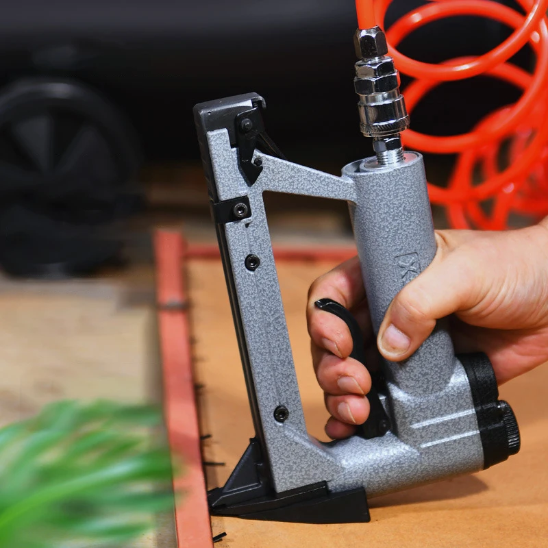 Imagem -02 - Air Power Framing Nail Gun Cabeça Chata Picture Frame Pneumático mm Largura x 15 mm Comprimento