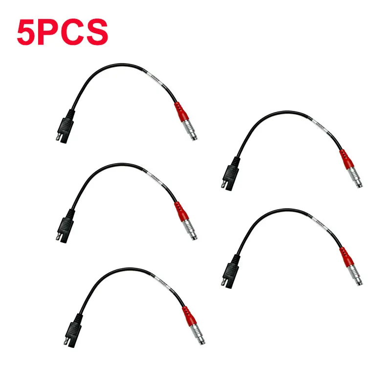 5PCS A00302 Power Cable for Top-con GB500 1000 GR3 GR5 GPS HiPer HiPer Lite wired to SAE 2-pin Connector Survey Cable