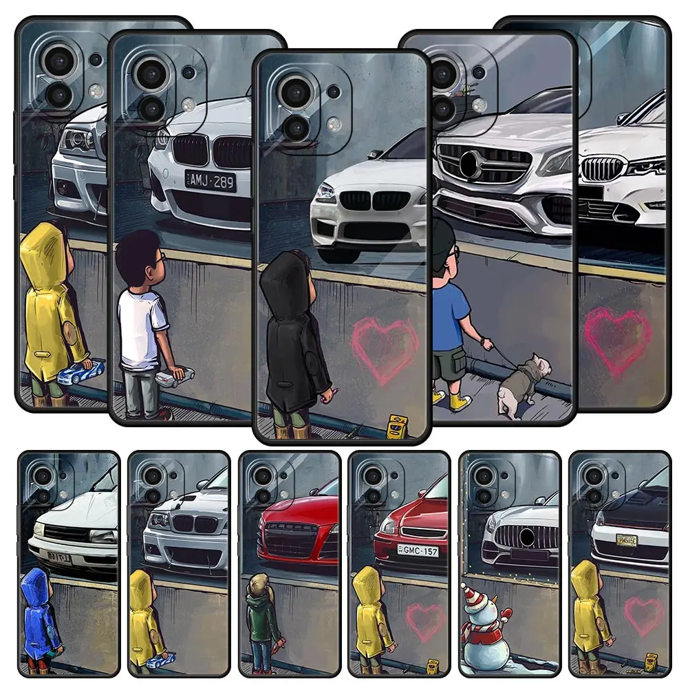 

Boy See Sports Car Jdm Drift Phone Case For Xiaomi 13 12 11 Lite 12T 11T 10T 9T Mi Poco X5 M4 M3 X4 X3 Pro F5 F4 F3 GT 5G Cover