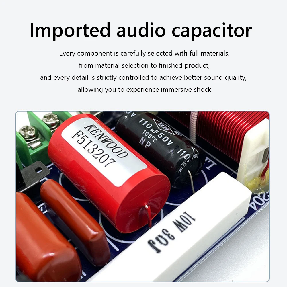 2-Way Speaker Audio Frequency Divider 2500-3000Hz 250W HiFi Crossover Filter Module Home Theater Audio Modification