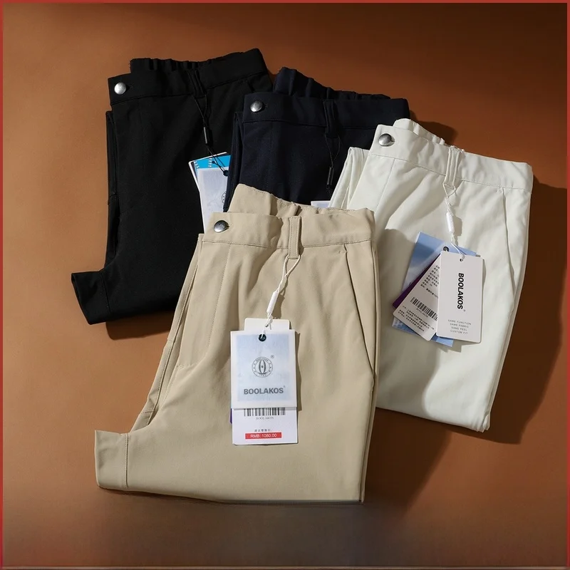 

Outdoor Busin Casual Pants Men's Lightweight Breathable Straight Leg Pants Spring Summer Faion Urban Sle