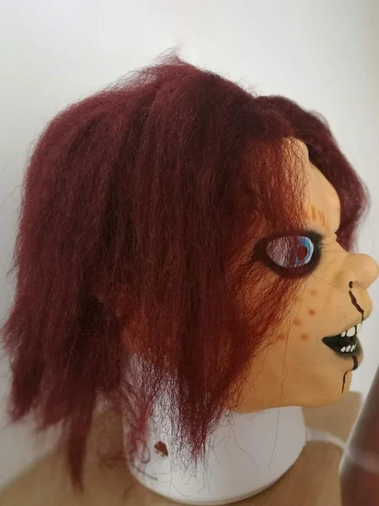 Máscaras de terror de Halloween para adultos, máscara de vampiro monstruo zombi, disfraz de látex, casco de cabeza completa para fiesta de carnaval, utilería de Casa Encantada