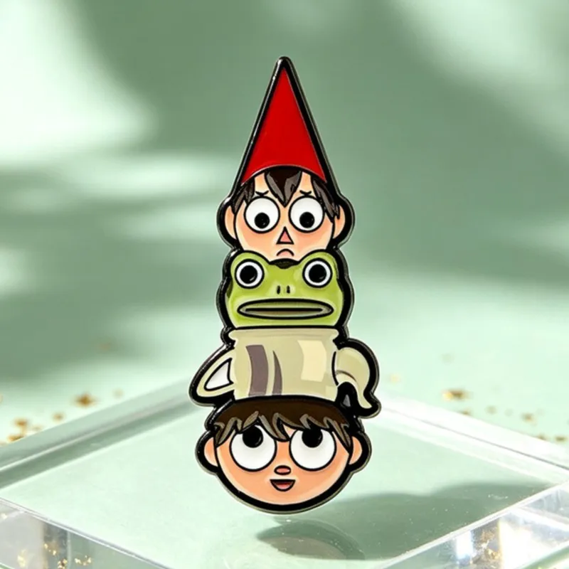 Stacked Cartoon Character Frog Teacup Enamel Pin Fantasy Figure Lapel Brooch Backpack Hat Clothes Decor Badge Accessories Gift