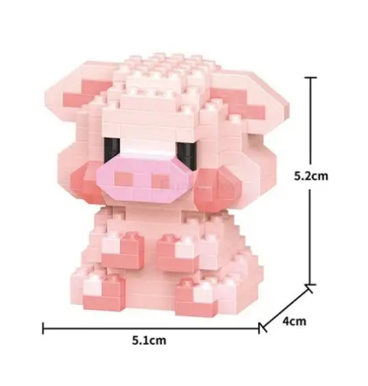 Insecten Micro Dieren Huisdieren Katten Hond Bouwstenen 3D Diamantmodel BIJEN Slak Stenen Stad Bouwspeelgoed voor Kinderen Kindercadeau - afbeelding 1