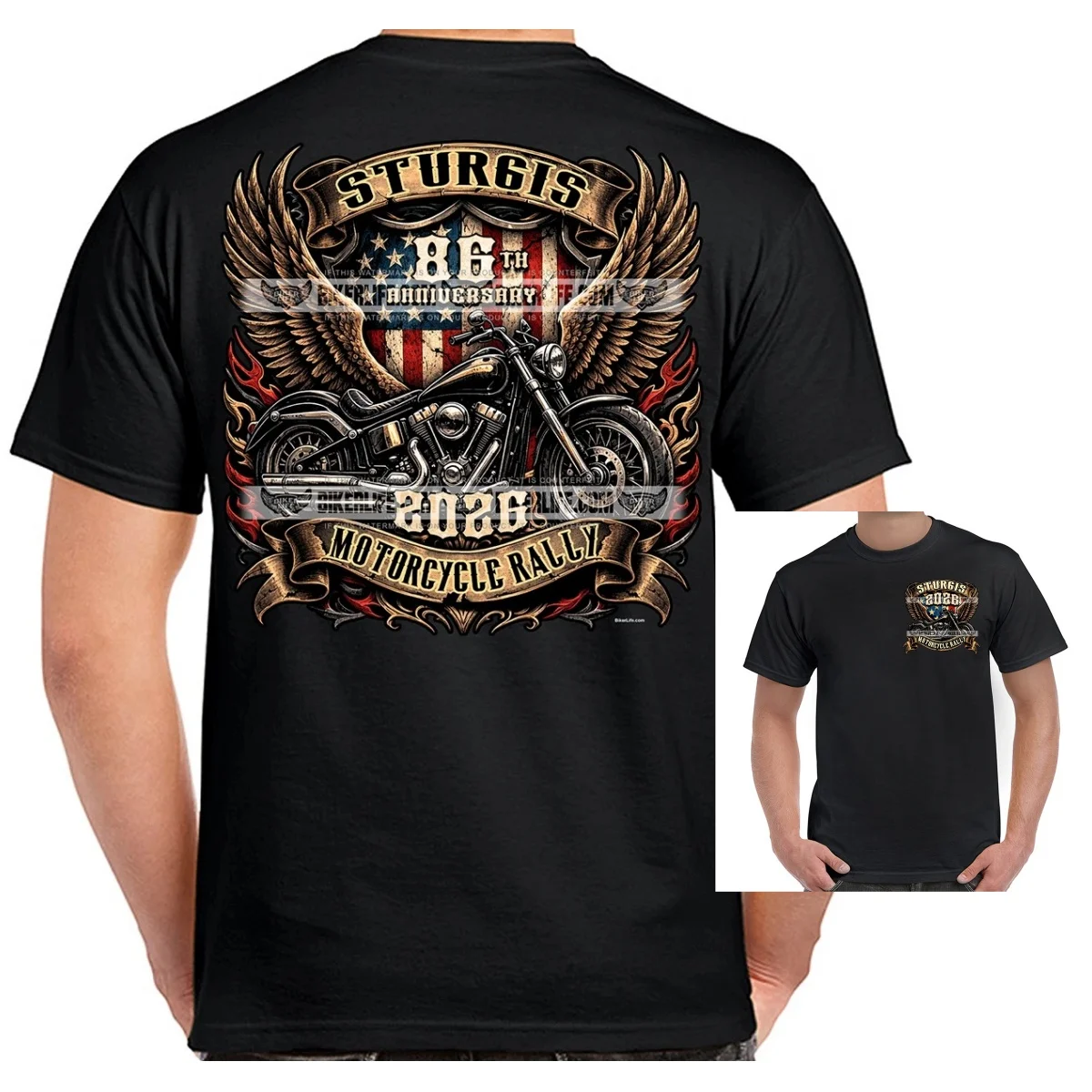 T-Shirt 2026 Sturgis Motorcycle Rally American Biker High-end Luxury Unisex Style Both of Men and Women
