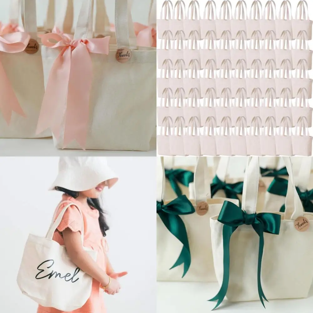 

Mini Canvas Tote Bags for Kids - Bulk Pack for Arts & Crafts, Thick Fabric, Ideal for Painting and DIY