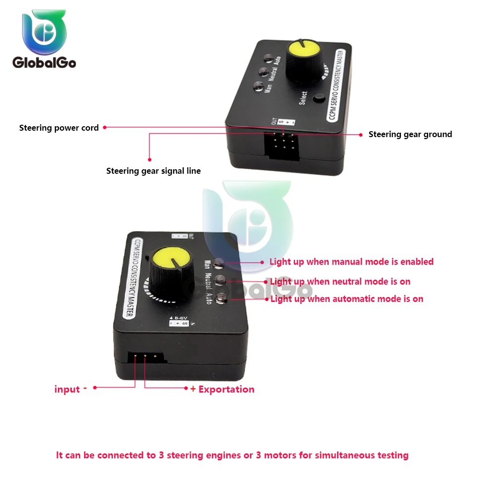 Multiservo probador 3CH ECS, control de velocidad de consistencia, canales de potencia, piezas de dron CCPM Master Checker RC
