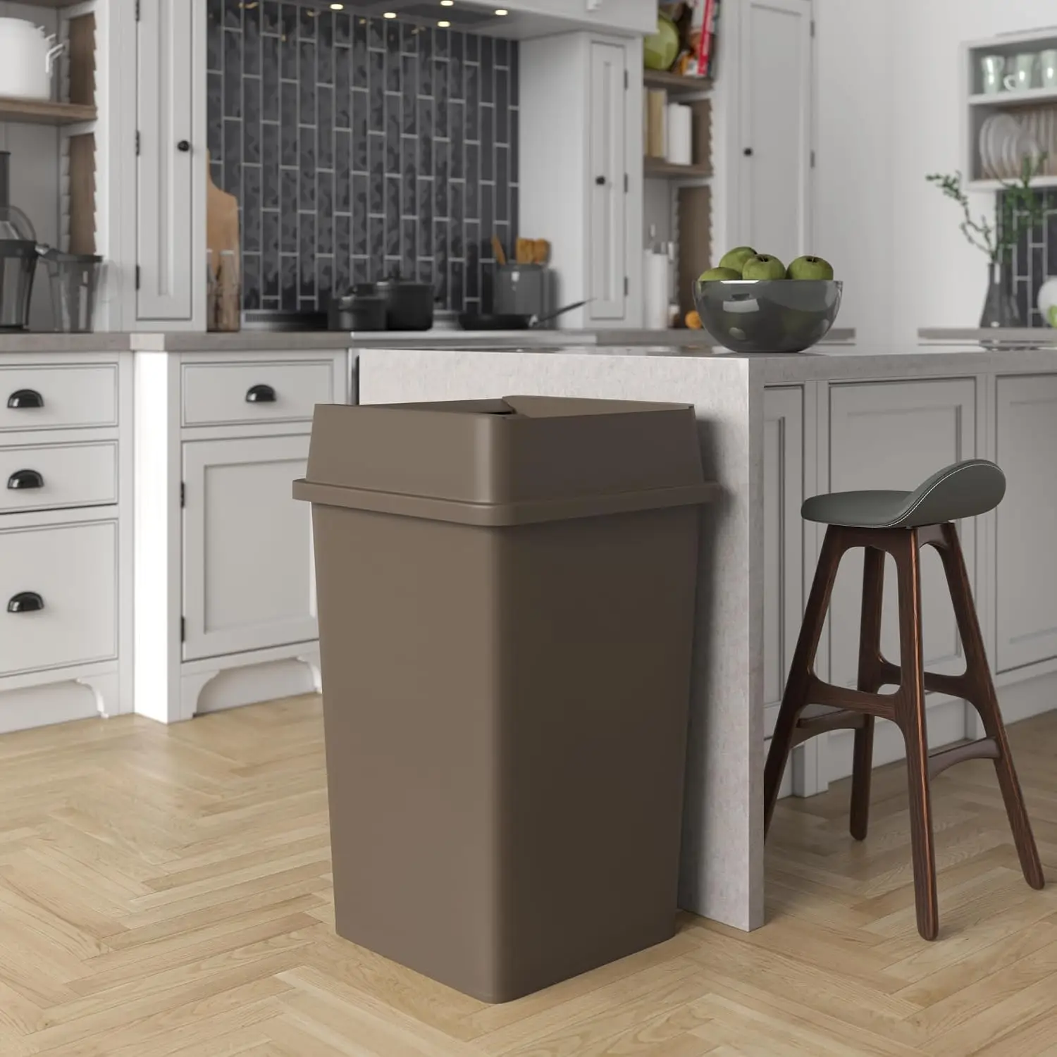 Lixeira Comercial Quadrada Mar - Commercial Kitchen Garbage Can avaliação e preço