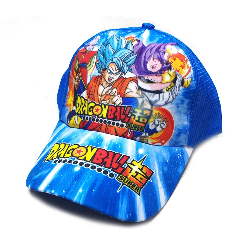 Dragon Ball Baseball Cap Cartoon Printing Kids Peaked Cap Goku Anime Peripheral Hat Outdoor Sunhat Student Gifts 2-8y