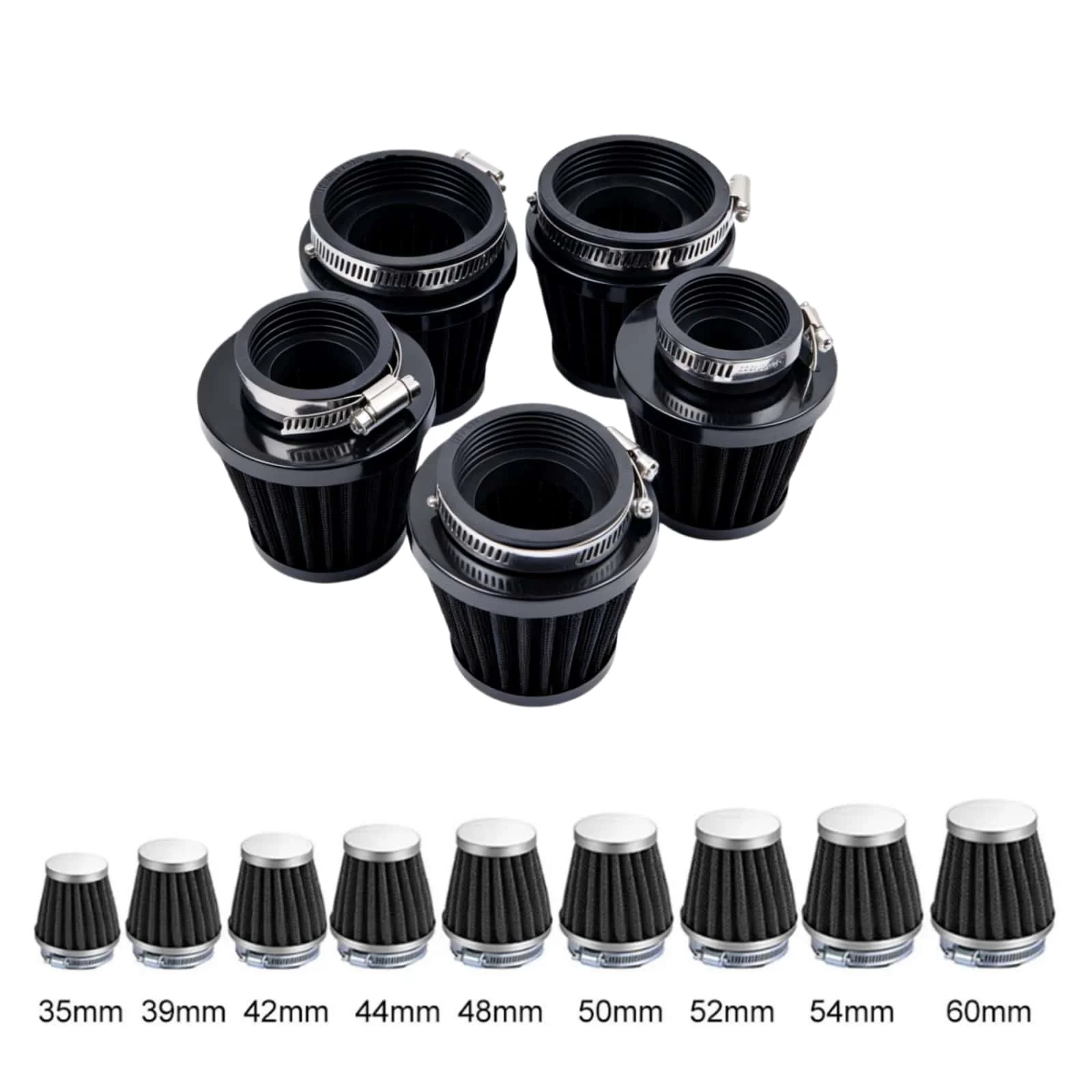 

Universal 1PCS Motorcycle High Flow Air Filter Intake Funnel Flow Filter Conical For Sportster 883 1200 Honda Shadow VT750