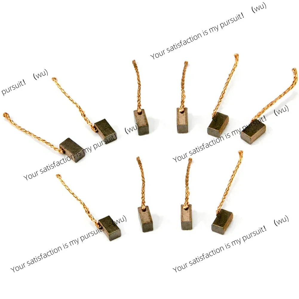 Tough and Reliable Ten Pack of Replacement Carbon Brushes Designed Specifically for Car Motors at Size 4*5*8mm