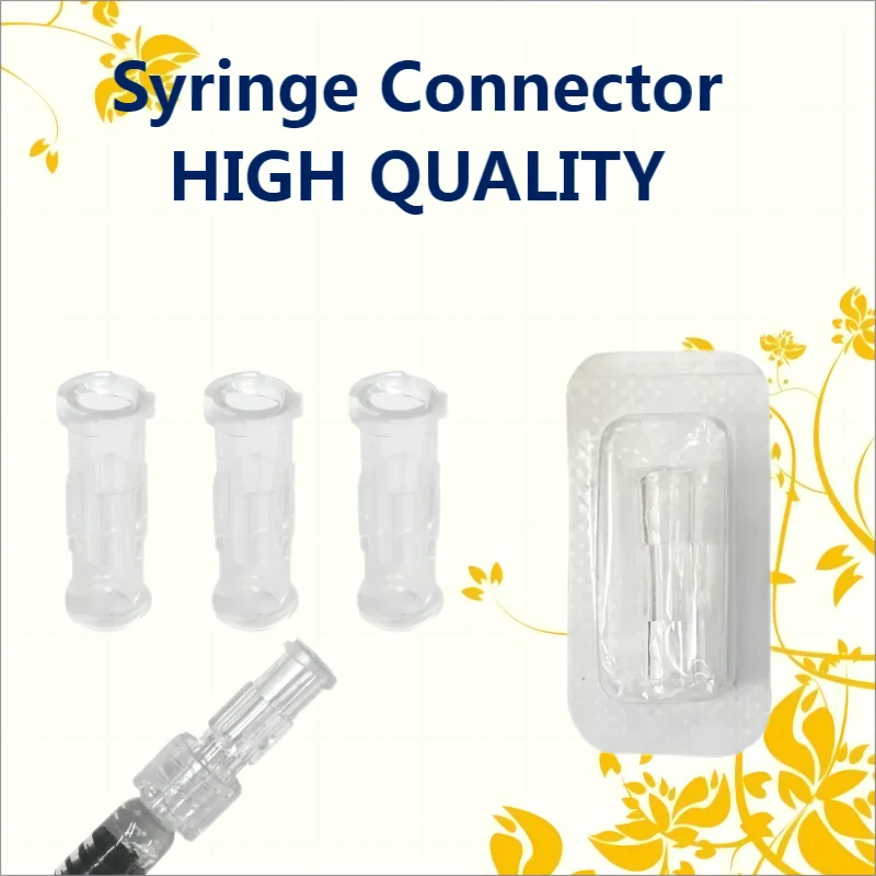 Individual Package Medical Sterile Leak Proof Double Helix Drug Guide Device Transparent Coupler Sterile Luer Syringe Connector