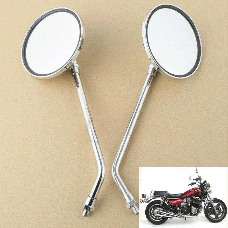 

For Honda CB750 CB500 CB1000 CB900 CB650 Chrome Motorbike Rear View Mirror Motorcycle Acsessories Side Mirrors Round Parts