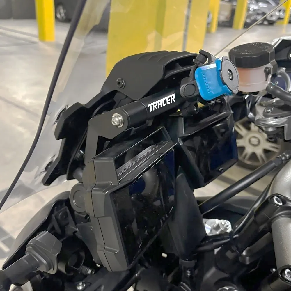 لياماها الراسم 9/GT 2021-2025 دراجة نارية الهاتف المحمول لتحديد المواقع تصاعد قوس بار تمديد حامل الملاحة المقود الراسم 9