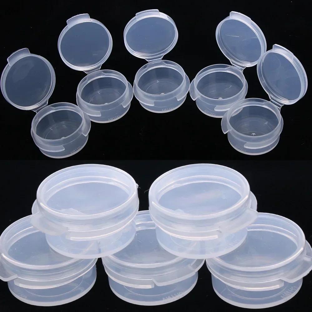 NEW 5/10/20/50Pcs 5g Make Up Jars Mini Sample Bottle Sealing Pot Face Cream Container Plastic Transparent Case Salad Sauce Box