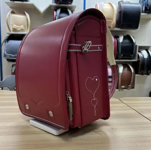 Imagen 2 del producto Mochila japonesa Randoseru, mochilas de escuela primaria para niñas, bolso escolar japonés de cuero PU para niños, mochila escolar