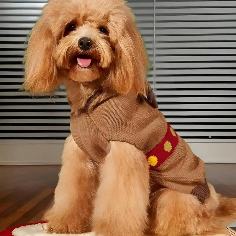 

Christmas Puppy Sweaters Dog Sweater Christmas Hoodie Christmas Outfit Breathable Pullover Pet Sweater Holiday New Year
