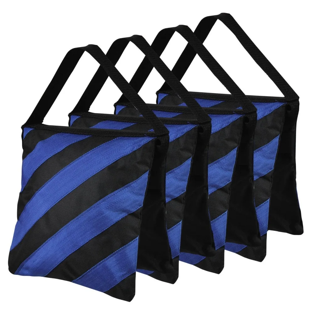 Portable Studio Lighting Sandbag Outdoor Video Shooting Counterweight Durable Warning Pattern Dual Zipper Balance Bag