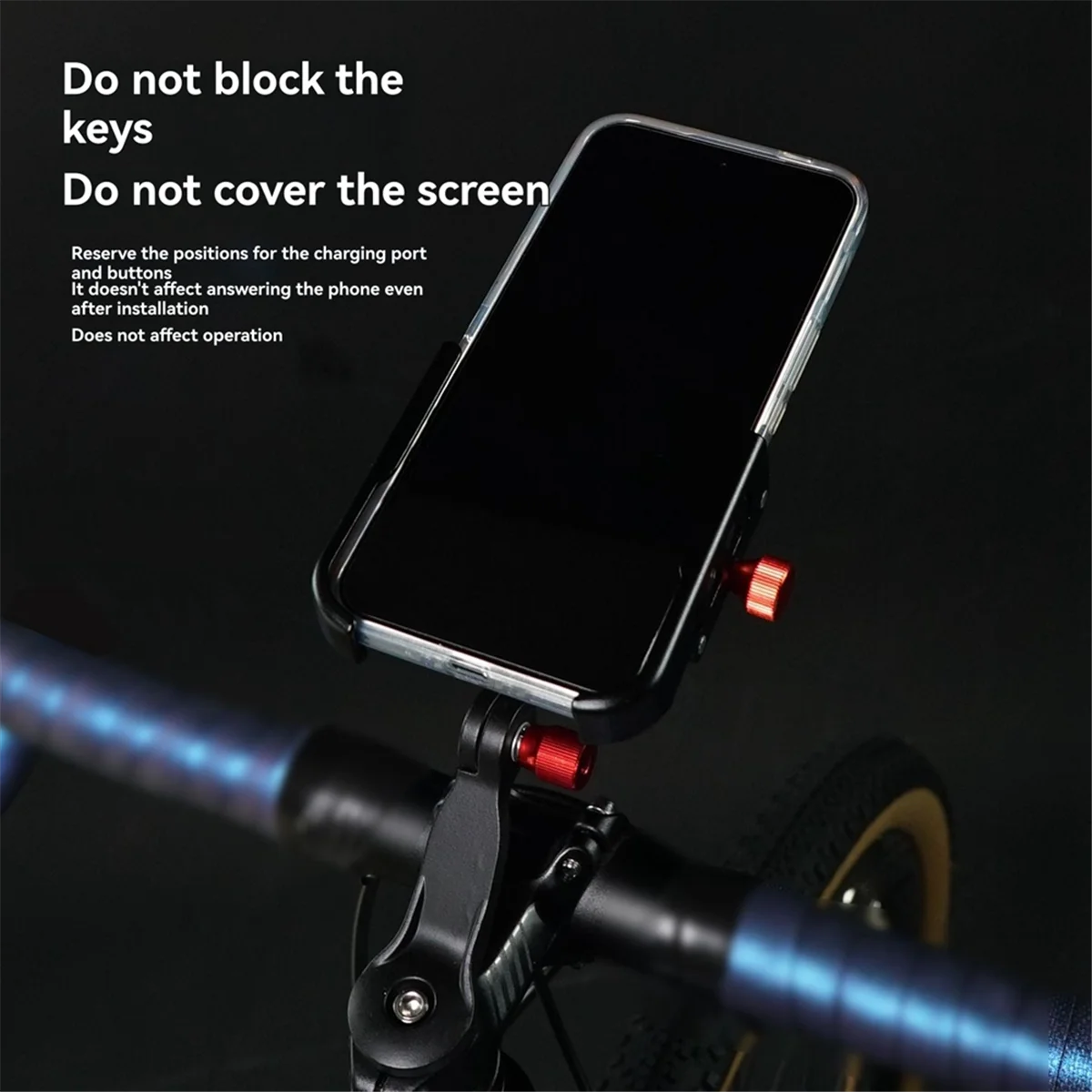 AA74 Bicycle Phone Holder Adjustable 360 Degree Swivel Headset Bracket Anti-Slip Shock Absorpting Bike Phone Stand