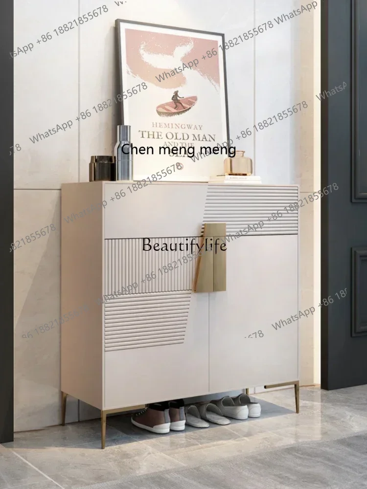 

SS 7304New Arrivals Shoe cabinet household entrance entrance storage small apartment solid wood shoe cabinet
