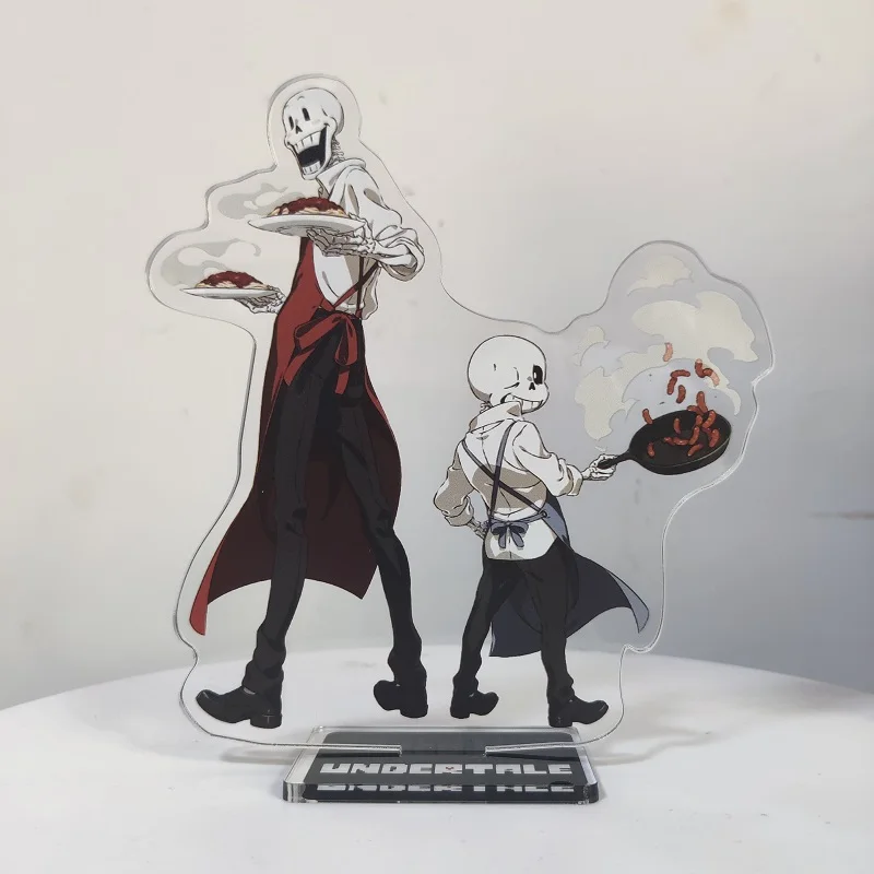 Japan Game Undertale Anime Figures Cosplay Acrylic Stands Model Character Sans Frisk Papyrus Standing Sign Desk Decor Fans Gift