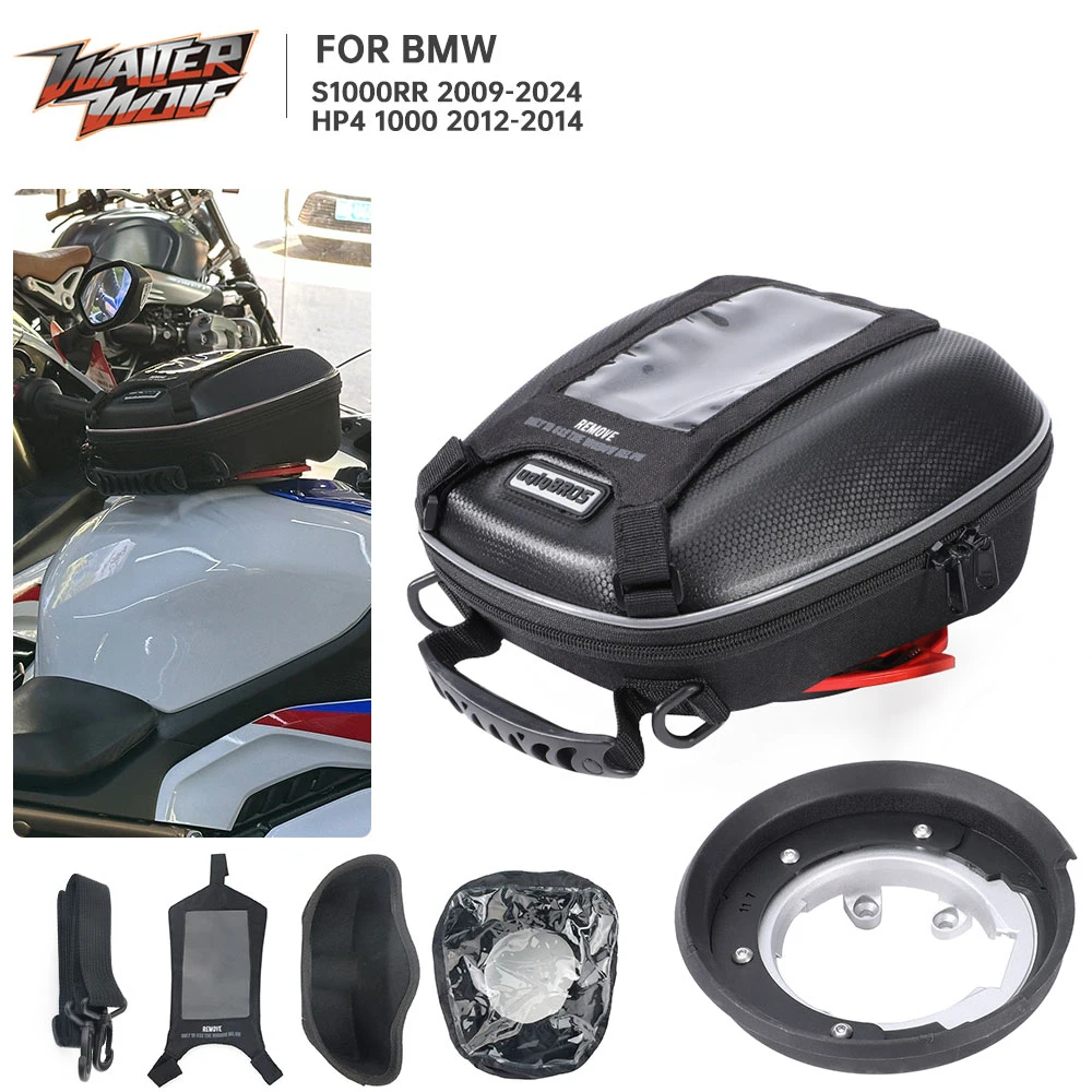 

Motorcycle Quick Release Tanklock Luggage Bag For BMW S1000RR S 1000RR S1000 RR HP4 1000 2009-2024 Fuel Tank Bag Cargo Case