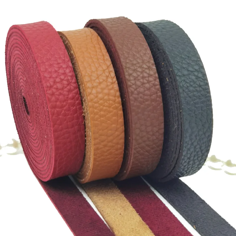 4/5Meter Long Diy Leather Crafts Straps Strips for Leather Accessories Belt Handle Crafts Making 1.5/2/2.5cm Wide Durable Sturdy