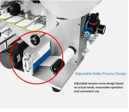 Flat Surface Labeling Machine High Precision Semi-Automatic Labeler Equipment Square Bottle Pneumatic Labeling Machine