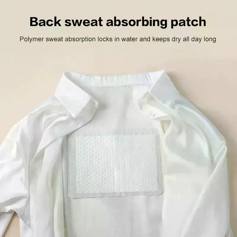 10Pcs Pack Unisex Sweat Pads Summer Deodorants Back Anti Perspiration Sweat Pads Disposable Back Absorb Sweat Shield Pads