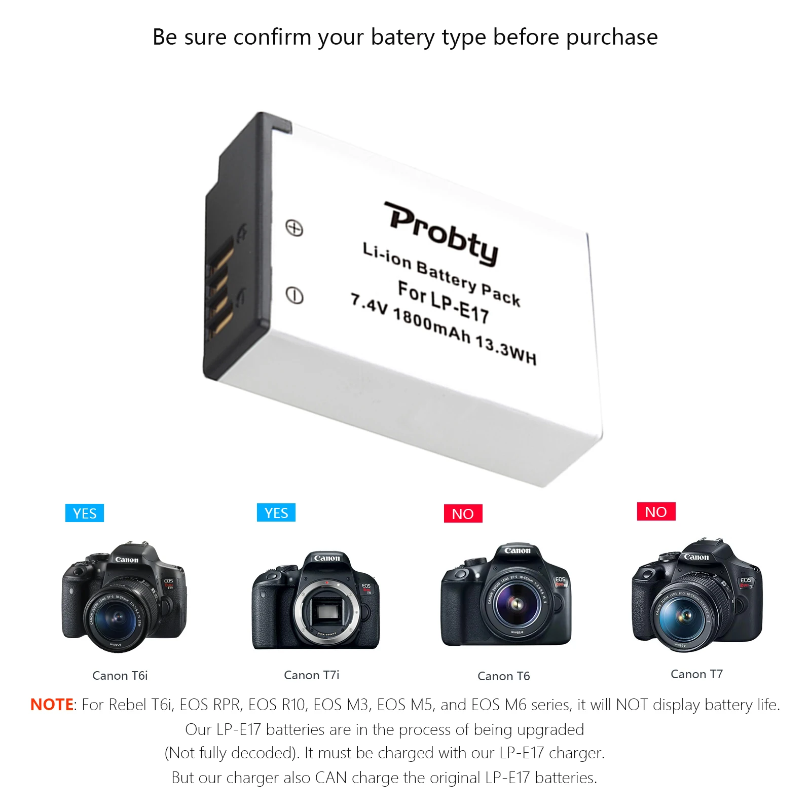 LPE17 LP-E17 batterij + dubbele USB-oplader voor Canon EOS R8, Rebel T8i, T7i, T6i, T6s, SL2, SL3, EOS M3, M5, M6, EOS 200D, 77D, 750D,